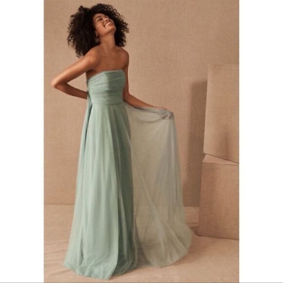 BHLDN - Jenny Yo Ryder Convertible Maxi Dress in Seaglass Green - Picture 4 of 10